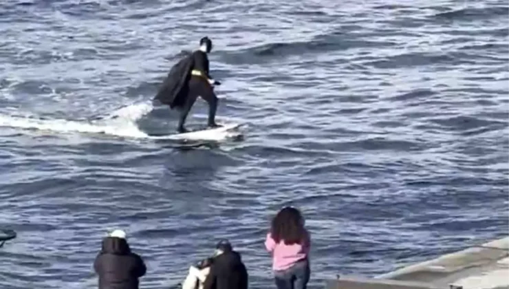 İstanbul’da Batman ve Örümcek Adam Görüntüsü