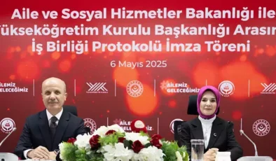 Aile ve Sosyal Hizmetler Bakanlığı ile Yükseköğretim Kurulu Başkanlığı arasında iş birliği protokolü imzalandı